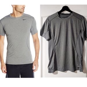 Nike | Dri-Fit Pro Combat Core 2.0 Fitted Crewneck T-Shirt In Grey